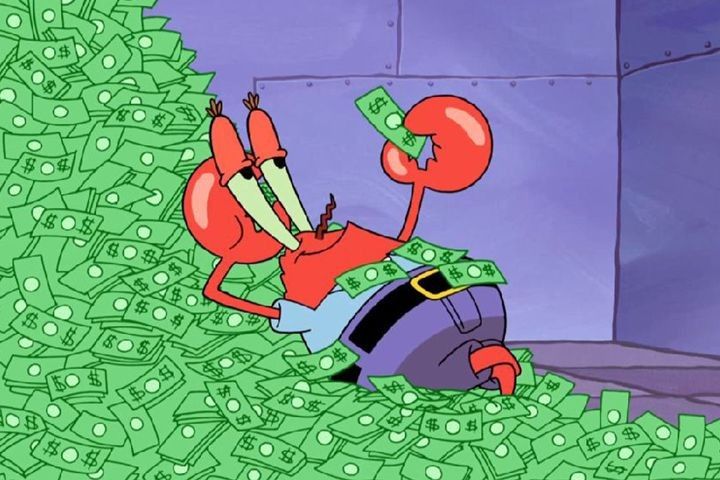 monsieur crabs bob l'éponge argent